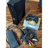 Xbox360 Slim 4 Gb Con 5 Juegos Control Y Kinect