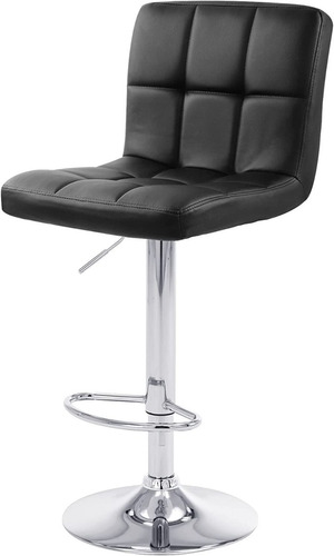 Silla Bar Acolchada Pq Negro