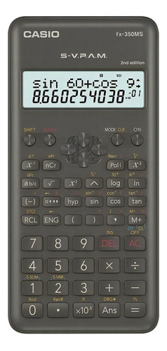 Calculadora Cientifica Casio Fx-350ms Relojesymas Negro