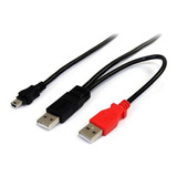 Cable En Y Startech P/discos Duros Externos 2xusb 1xmini Usb