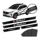 Kit 8 Adesivos Soleira Para Porta Compatível Fiat Fastback