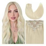 Caliee Extensiones De Cabello Rubio Con Clip, Extensiones De