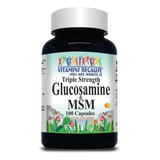  Vitamins Because | Glucosamine & Msm I 100 Capsules I Usa