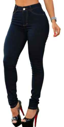 Calça Jeans Feminina Modeladora Cintura Alta Skinny Premium