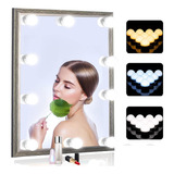 Siccoo Vanity Mirror Lights, 10 Bombillas Regulables Diy Hol