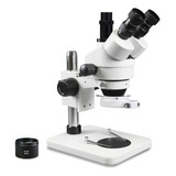 Microscopio Estéreo Con Zoom Trinocular Pa-1fx-ifr09w De Par