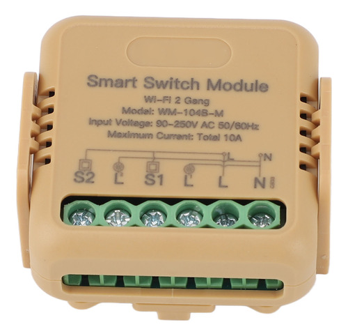 Relé Wifi Inteligente De 2 Vías Para Control Remoto De Voz Y