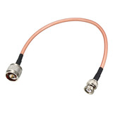 Cable Coaxial Rf Rg142 Bnc Macho A Bnc Macho 50 Ohmios 30 Cm