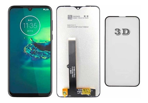 Tela Frontal Display Para Moto G8 Plus Xt2019 Premium + 3d