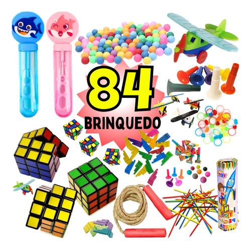 Kit 84 Prenda Brinquedo Infantil Festa Junina Brinde Doação