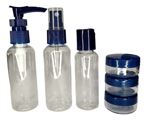 Neceser Set De Viaje X7 Higiene Botellas Cuidado Personal
