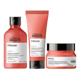 Kit Loreal Inforcer Sh 300ml+condicionador200ml+mascara250g