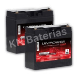 Kit 2 Bateria Selada 12v 18ah Unipower Nobreak , Bike