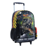 Mochila Infantil Jurassic Park Con Carrito 16p Wabro Origina