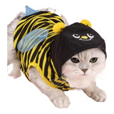 Disfraz Gatos Perros Halloween Mascota Abeja Amarilla Ropa 