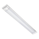 Kit 10 Luminaria Tubular Led Sobrepor Slim 36w 120cm Calha Cor Branco Voltagem 110v/220v (bivolt)