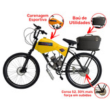 Bicicleta Motorizada 100cc 52 Fr Disk/susp Cargo Rocket Cor Amarelo Summer