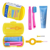 Kit Viagem Curaprox Travel Set - Escova, Pasta E Interdental