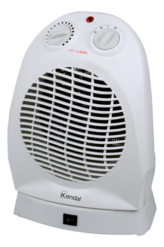 Termoventiador Vertical Oscilante Kendal Fh-120 Color Blanco