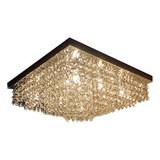 Lustre De Cristais Autênticos 40x40 Promoção Ld014