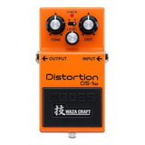 Pedal Compacto De Distorsión Waza Craft Boss® Ds-1w Color Naranja