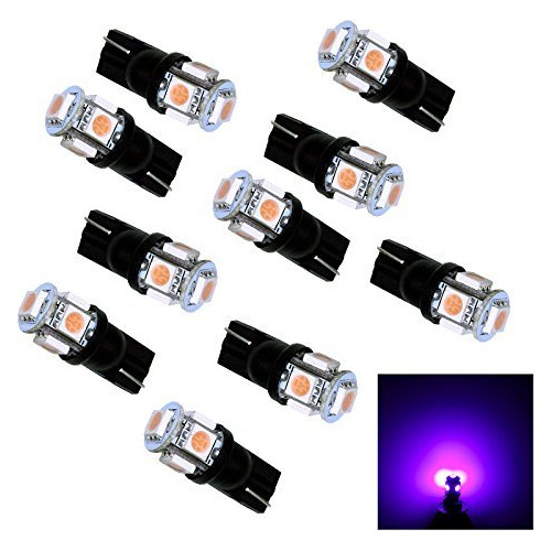 10pcs Auto T10 194168 Bombilla De Luz Led Púrpura 12v ...