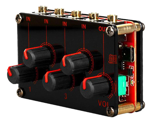 Mini Mezclador De Audio Para Grabación De Reproductor De