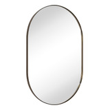 Espejo Ovalado De Bronce Frotado Aceite De 24x36'' Espe...