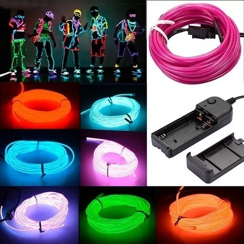 Hilo De Neon Led 3 Metros A Pila - Tuning - Hogar - Deco