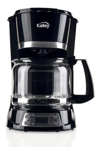 Cafetera Electrica Kalley 12 Tazas De Goteo Digital 1.5 Lts Color Negro 110v