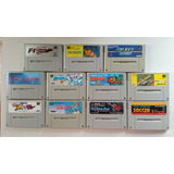 Lote 23 Jogos Super Famicom Nintendo Originais Mídia Física 
