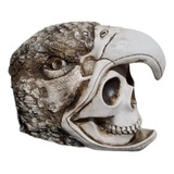 Figura Resina P/acuario Cráneo Guerrero Águila 16x14cm