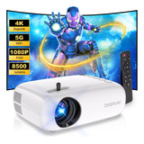 Proyector Portátil Inalámbrico Mini Wifi5g 1080p Led Remoto 