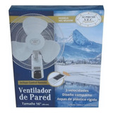 Ventilador De Pared Con Control Remoto Blanco Vec