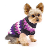 Roupa Roupinha Lã P/ Cães Frio Inverno Powerpets N6 29cm