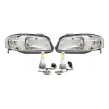 Juego Opticas Vw Saveiro 2009 2010 Crom + Cree Led