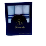  3pack Elegante Pañuelo Algodón Tejido Caballero 