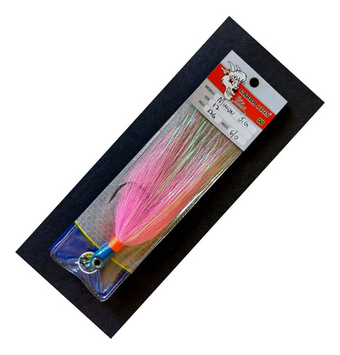 Isca Minion Jig Bucktail Natural 17g - 6/0 Amazônico