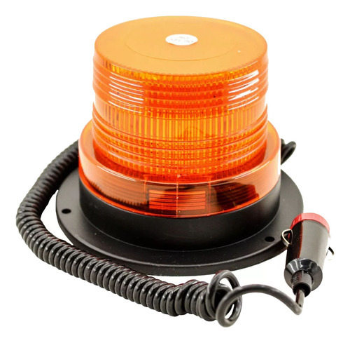 Baliza Giratoria Led Ambar Seguridad Vial Iman 12v 24v