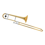 Trombone De Vara Tb 200v Laqueado Dourado Com Case New York