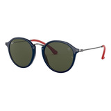 Ray Ban Rb2447nm F60631 Scuderia Ferrari Round Azul Gris G15