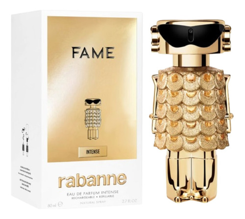 Perfume Importado Feminino Fame Intense Edp 80ml - Paco Rabanne - 100% Original Lacrado Com Selo Adipec E Nota Fiscal Pronta Entrega