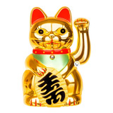 Gato De La Suerte Figura Decorativa Móvil Maneki Neko 0256a