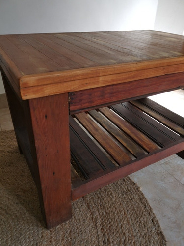 Mesa Ratona De Madera Maciza Rústica