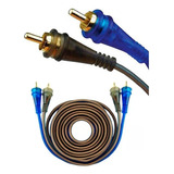 Cable Rca Audiopipe Azul/plata 4,5 Metros (pack X2)