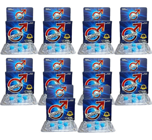 Poder X Man 40 Tabletas De 500 Mg Pastilla Vigorizante Azul