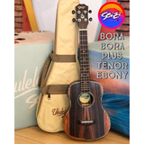 Ukulele Seizi Bora Bora Plus Tenor Elétrico Bag Ebony