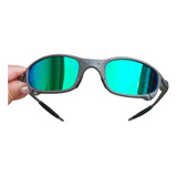 Óculos De Sol Juliet Lupa Verde Cromado Mandrak Metal Mars