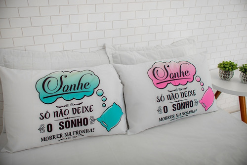 Fronha Estampada Para Travesseiro Linda Promoção - Casal