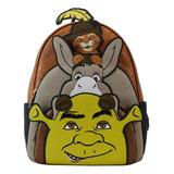 Loungefly Mini Mochila Shrek Burro Y El Gato 